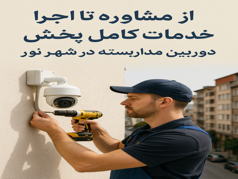 از مشاوره تا اجرا؛ خدمات کامل پخش دوربین مدار بسته در شهر نور