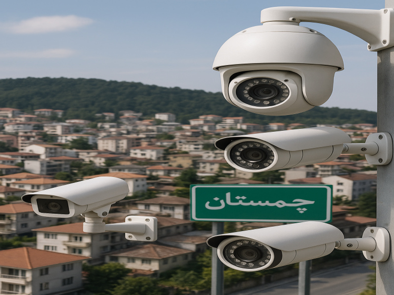 پخش انواع دوربین مدار بسته در شهر چمستان همراه با نصب تخصصی