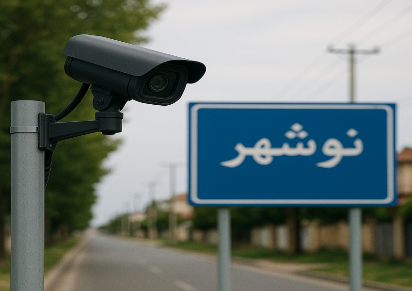 پخش دوربین مدار بسته در شهر نوشهر