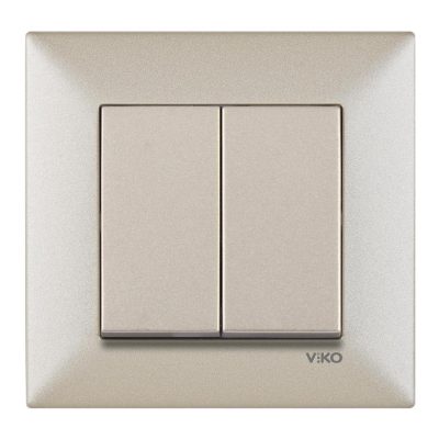 کلید دو پل ساده برنز مدل Trenda