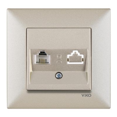 پریز تلفن تک سوکت برنز مدل Trenda