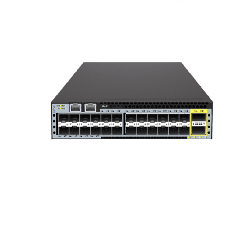 KS-C24H-X-2Z (1) سوئیچ شبکه مدیریتی KDT مدل KS-C24H-X-2Z با 24 پورت SFP+ و 2 پورت QSFP28