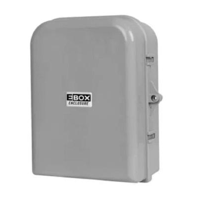 تابلو برق ای باکس مدل EBOX 25×35 - G طوسی مناسب نصب تجهیزات برق، شبکه و سیستم‌های امنیتی