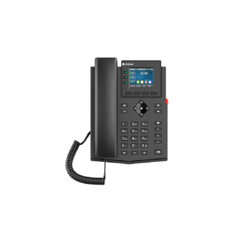 تلفن IP کی دی تی مدل KV-N2S4-PF مناسب سیستمهای VOIP و ارتباطات سازمانی تلفن تحت شبکه KDT مدل KV-N2S4-PF با 4 خط SIP، کیفیت صدای HD و قابلیت PoE
