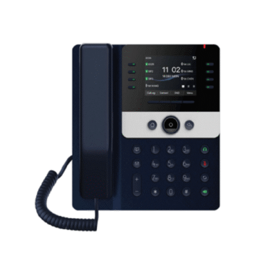 تلفن تحت شبکه KDT مدل KV-N4S12-PH با 12 خط SIP، هندست بلوتوثی و نمایشگر 3.5 اینچی